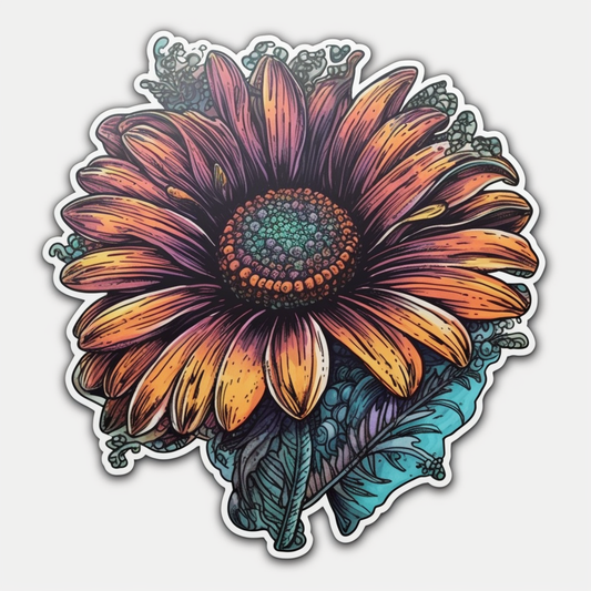 Daisy Flower Vinyl Decal Sticker for Car, Laptop, Tumbler and more # 006259