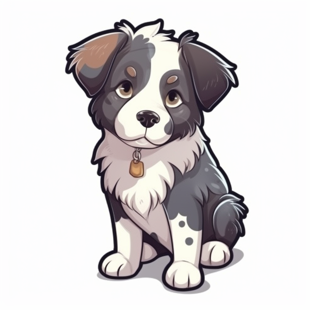 Border Collie Dog Vinyl Decal Sticker for Car, Laptop, Tumbler and more # 001935