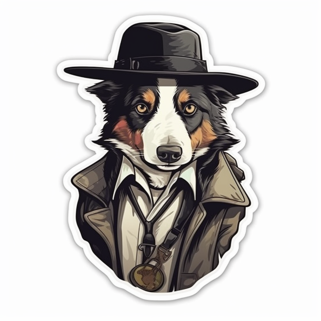 Border Collie Dog Vinyl Decal Sticker for Car, Laptop, Tumbler and more # 002145