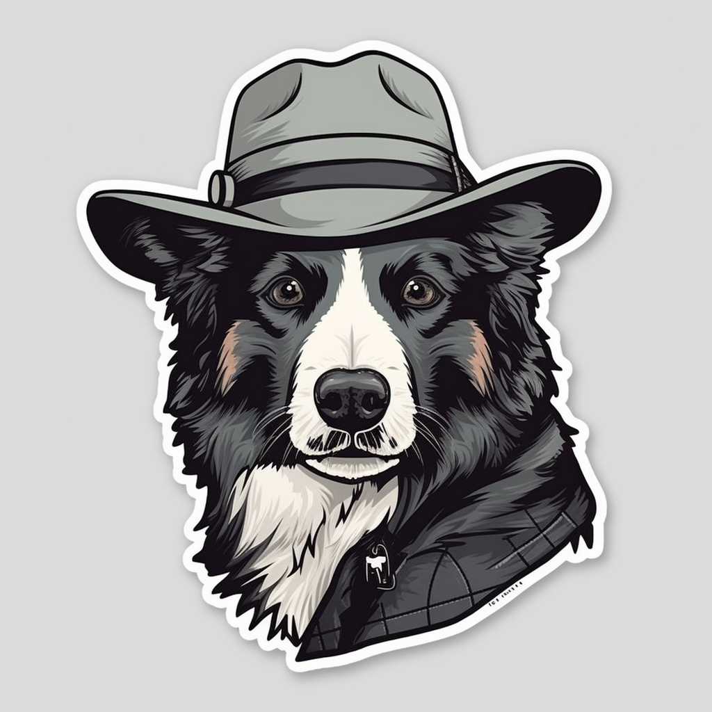 Border Collie Dog Vinyl Decal Sticker for Car, Laptop, Tumbler and more # 2379