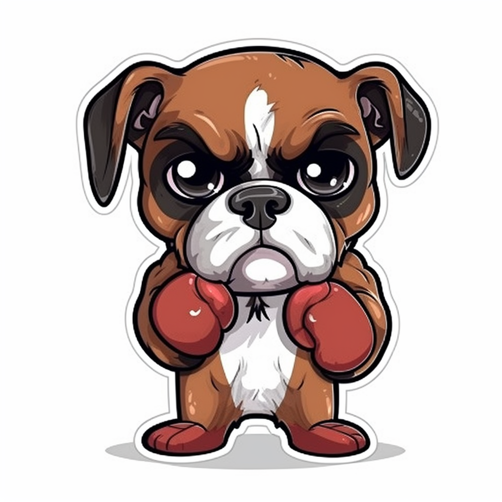Boxer Dog Vinyl Decal Sticker for Car, Laptop, Tumbler and more # 2178