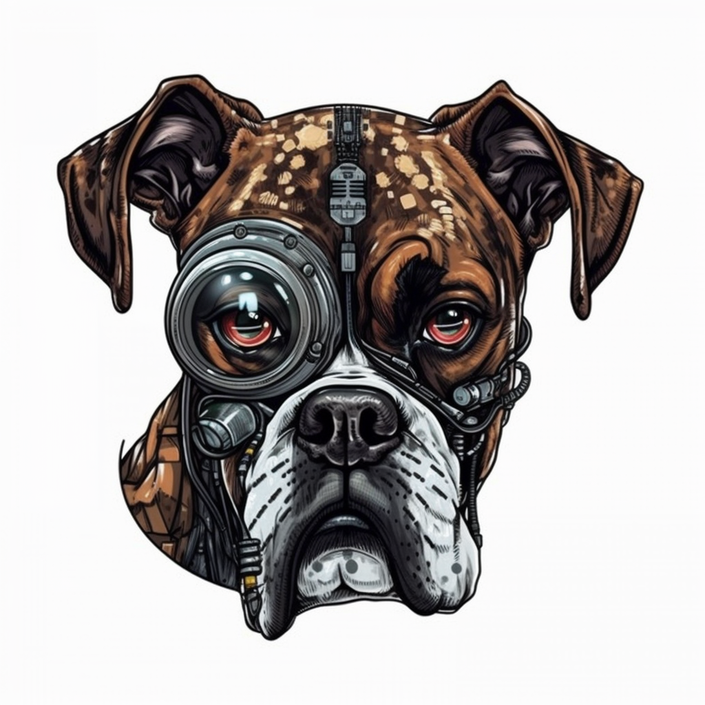 Boxer Dog Vinyl Decal Sticker for Car, Laptop, Tumbler and more # 2186