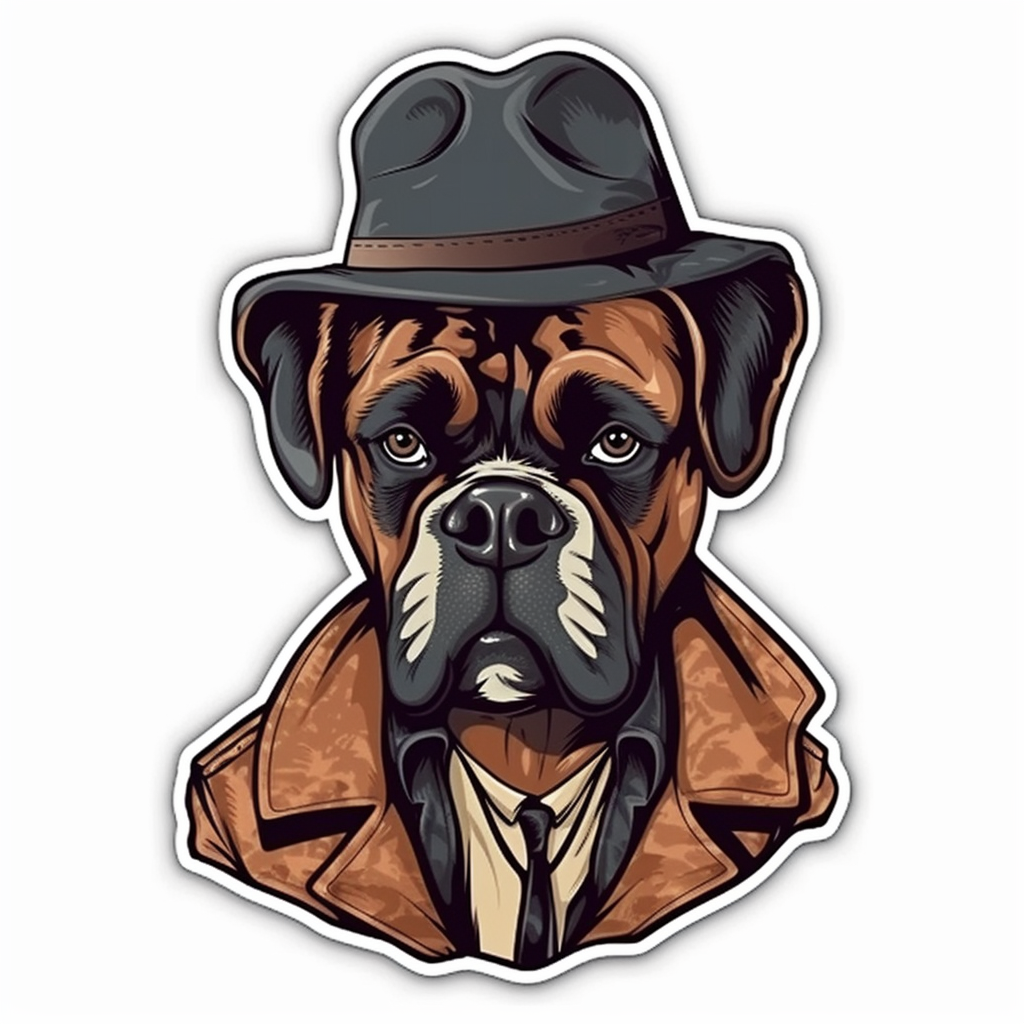 Boxer Dog Vinyl Decal Sticker for Car, Laptop, Tumbler and more # 2197