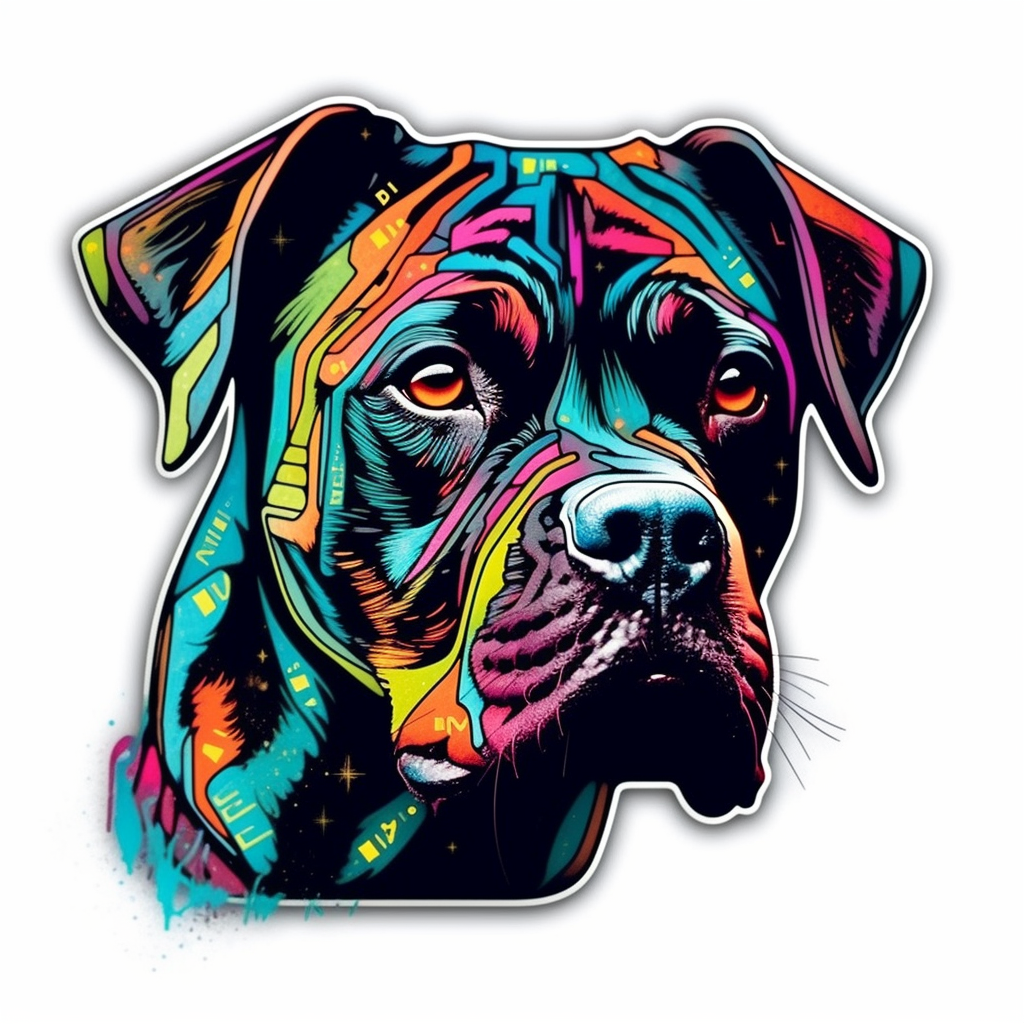 Boxer Dog Vinyl Decal Sticker for Car, Laptop, Tumbler and more # 001944