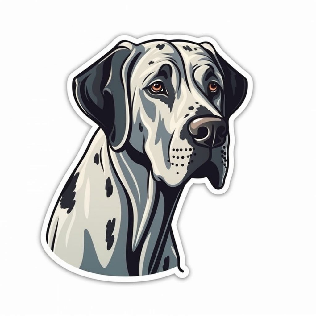 Great Dane Dog Vinyl Decal Sticker for Car, Laptop, Tumbler and more # 2227