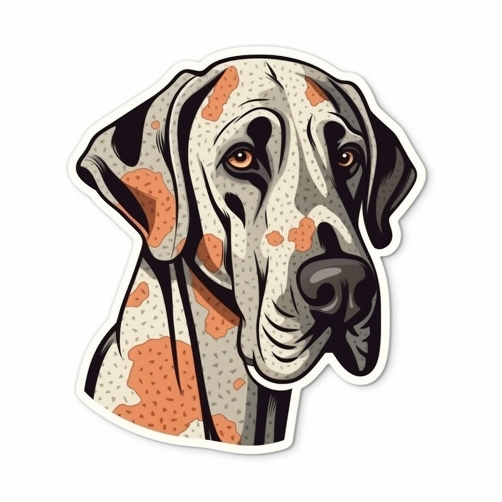Great Dane Dog Vinyl Decal Sticker for Car, Laptop, Tumbler and more # 2235