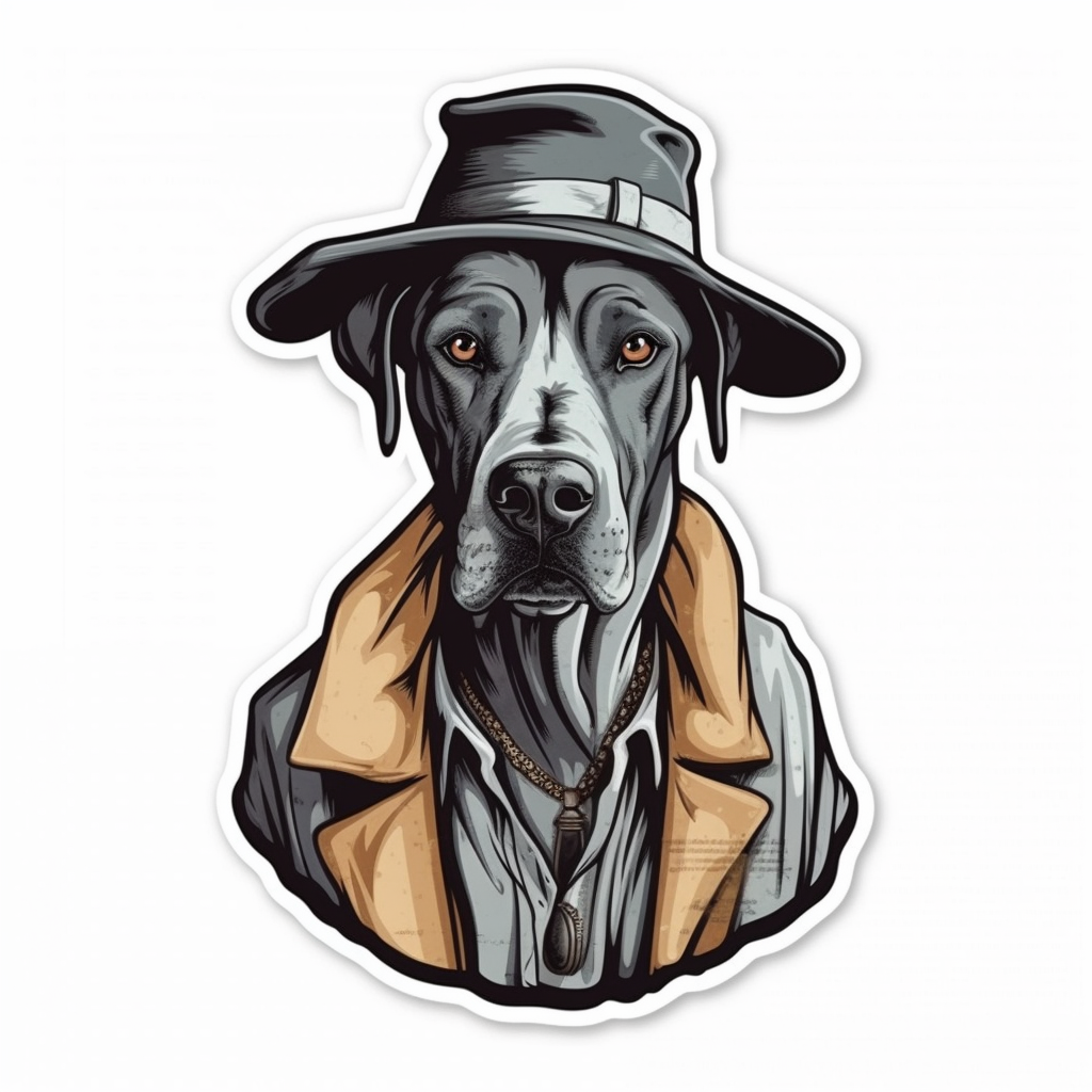 Great Dane Dog Vinyl Decal Sticker for Car, Laptop, Tumbler and more # 2244
