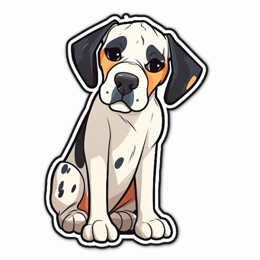 Great Dane Dog Vinyl Decal Sticker for Car, Laptop, Tumbler and more # 2266