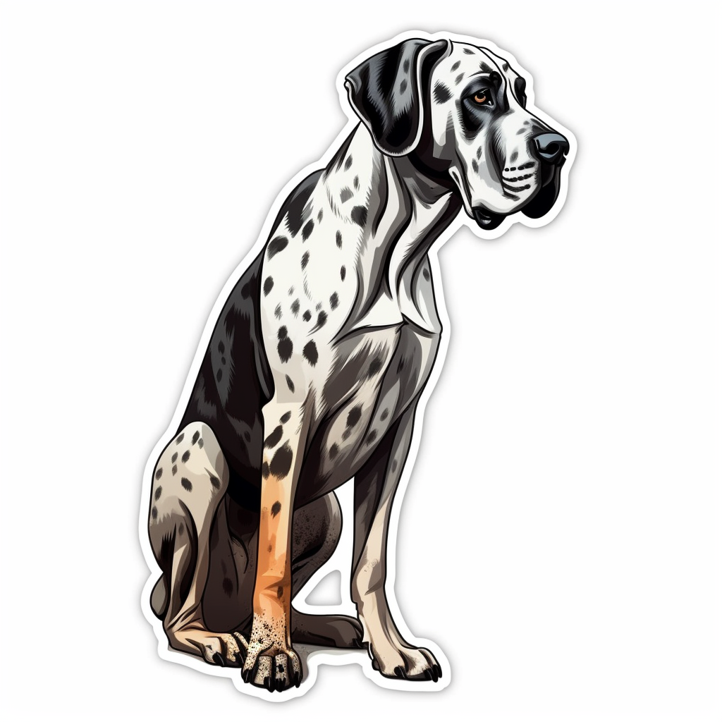 Great Dane Dog Vinyl Decal Sticker for Car, Laptop, Tumbler and more # 2268