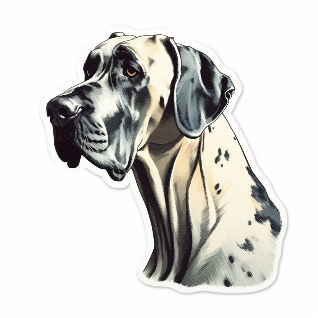 Great Dane Dog Vinyl Decal Sticker for Car, Laptop, Tumbler and more # 2271