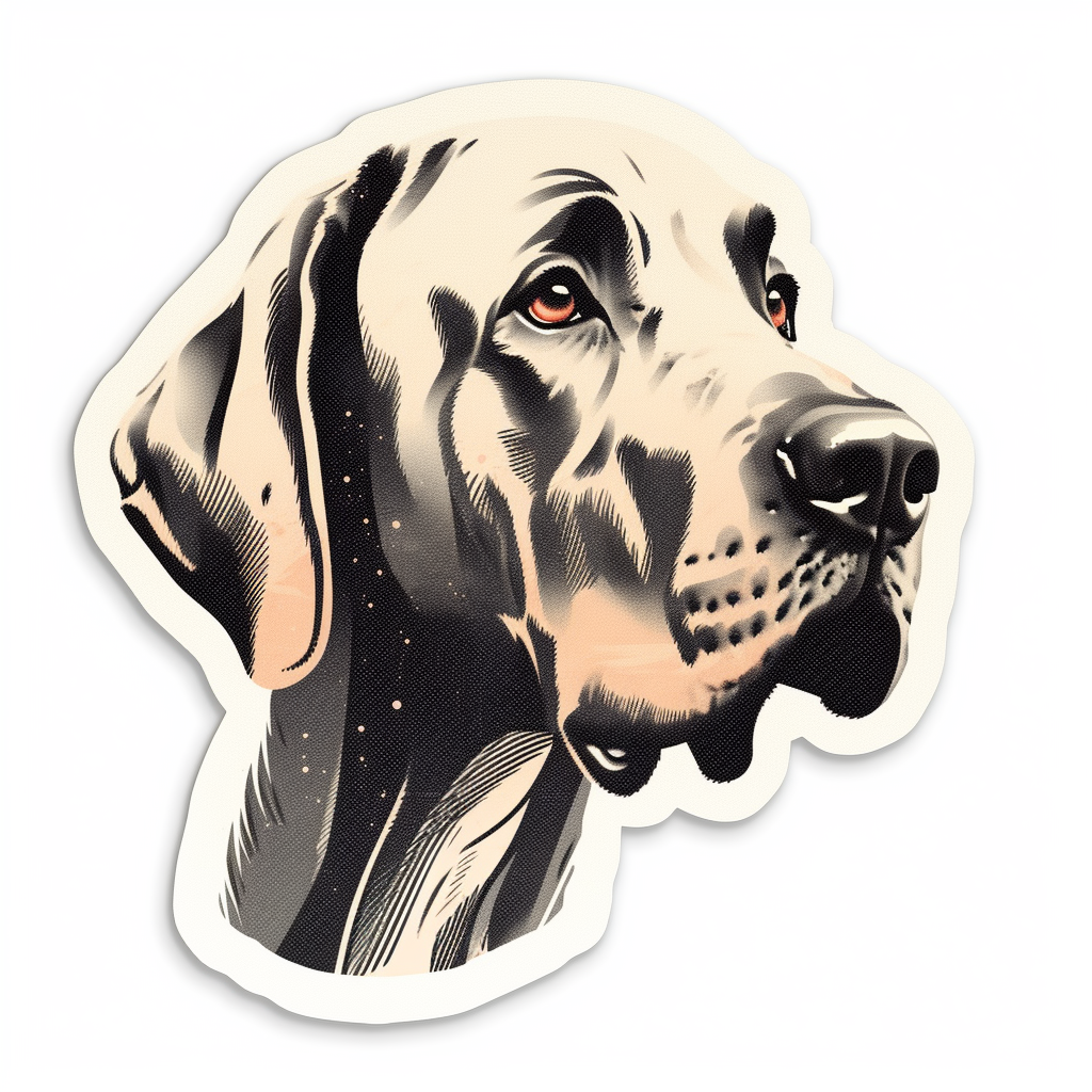 Great Dane Dog Vinyl Decal Sticker for Car, Laptop, Tumbler and more # 001954