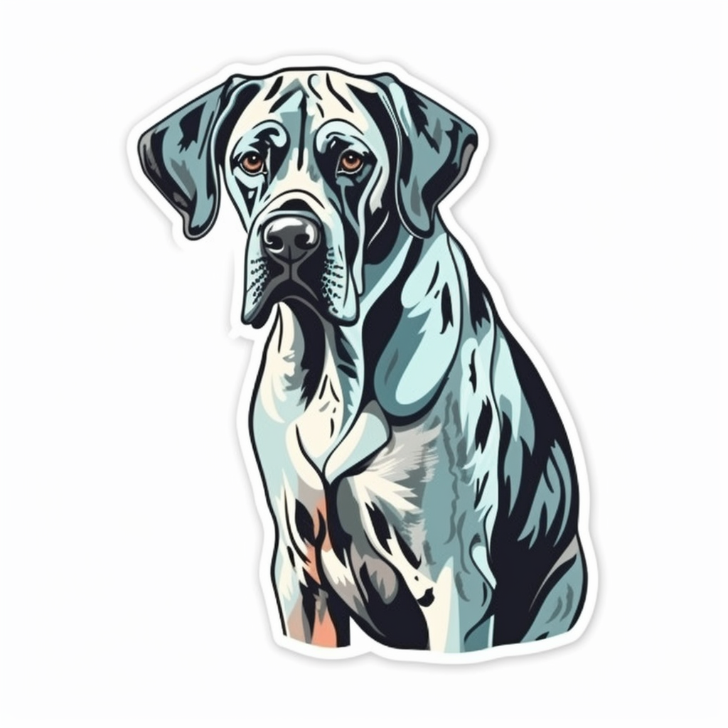 Great Dane Dog Vinyl Decal Sticker for Car, Laptop, Tumbler and more # 2270
