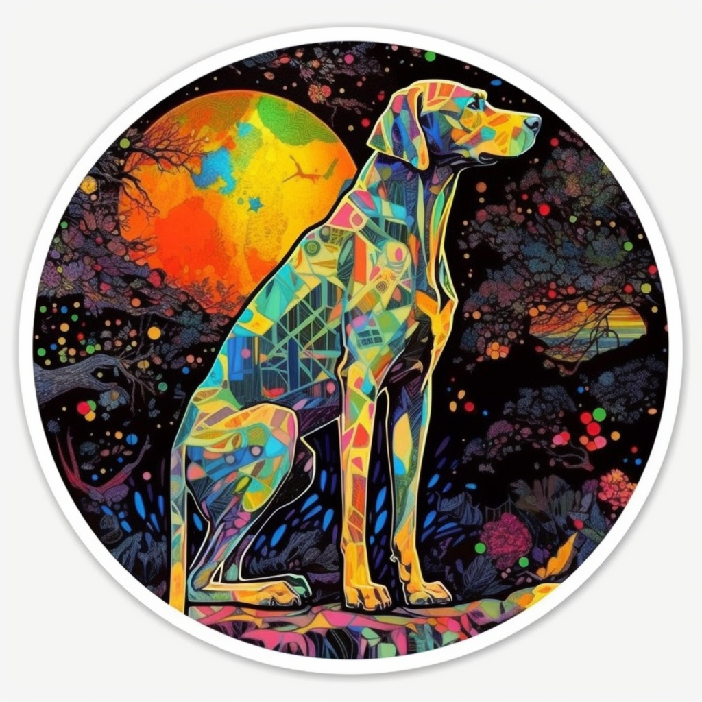 Great Dane Dog Vinyl Decal Sticker for Car, Laptop, Tumbler and more # 002209