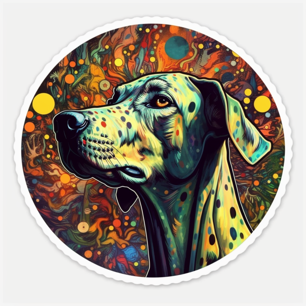 Great Dane Dog Vinyl Decal Sticker for Car, Laptop, Tumbler and more # 002156