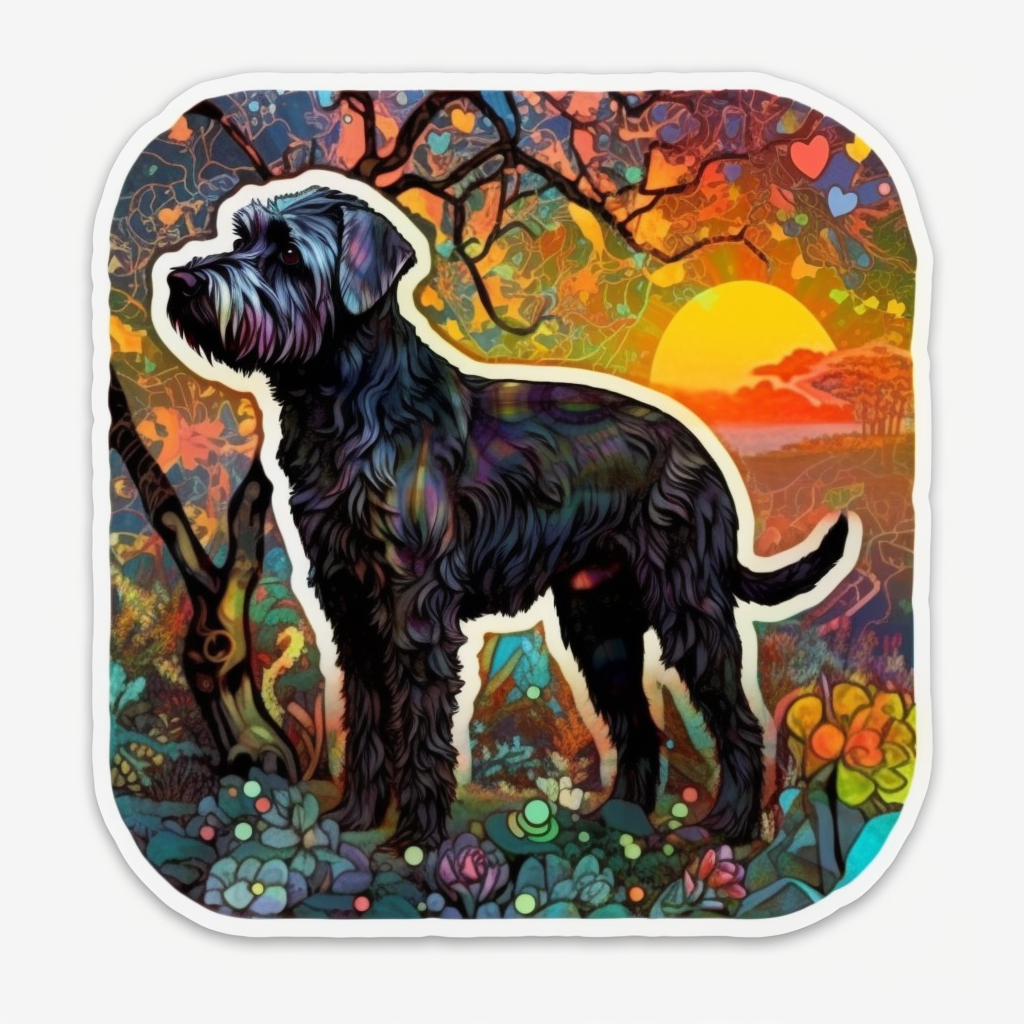 Schnauzer Dog Vinyl Decal Sticker for Car, Laptop, Tumbler and more # 2356