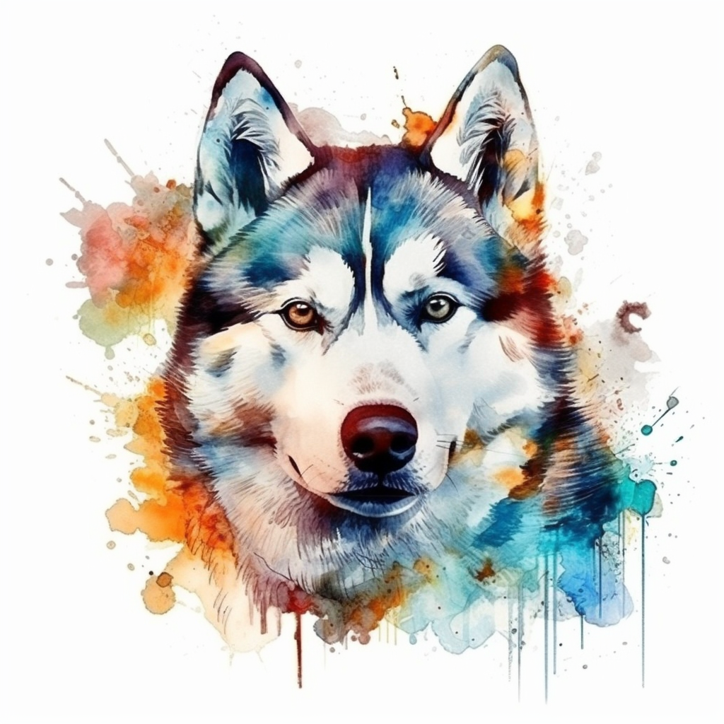 Siberian Dog Vinyl Decal Sticker for Car, Laptop, Tumbler and more # 2071