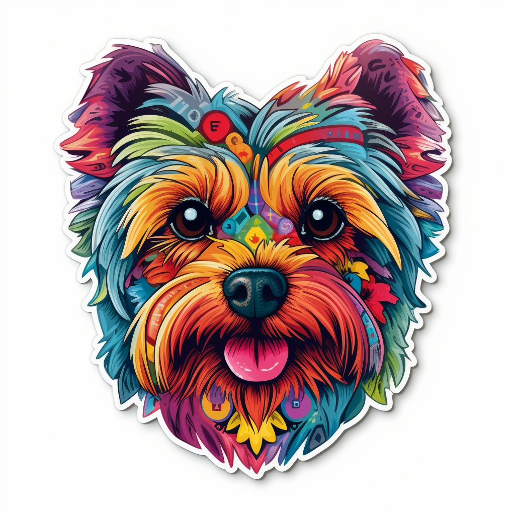 Yorkshire Terrier Dog Vinyl Decal Sticker for Car, Laptop, Tumbler and more # YourkshireTerrierCollection