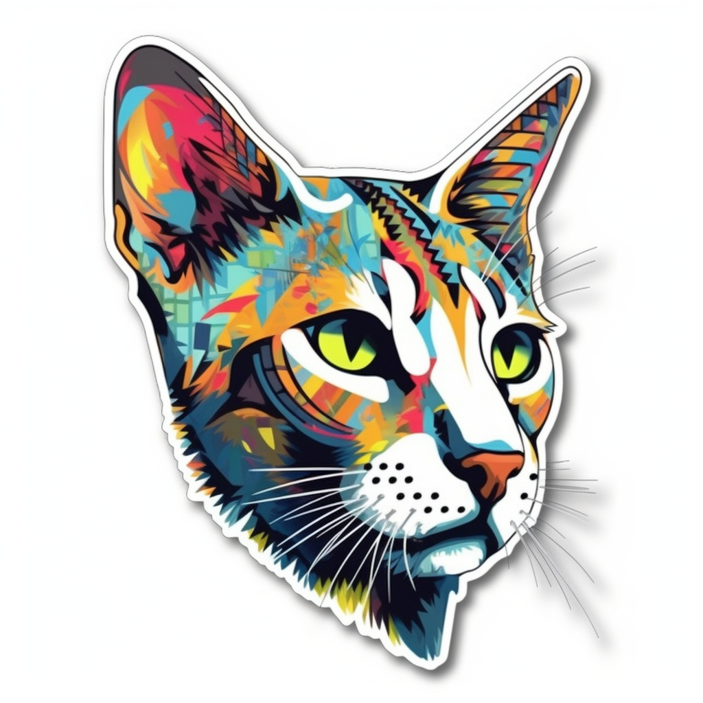 Egyptian Mau Cat Vinyl Decal Sticker for Car, Laptop, Tumbler and more # 007754