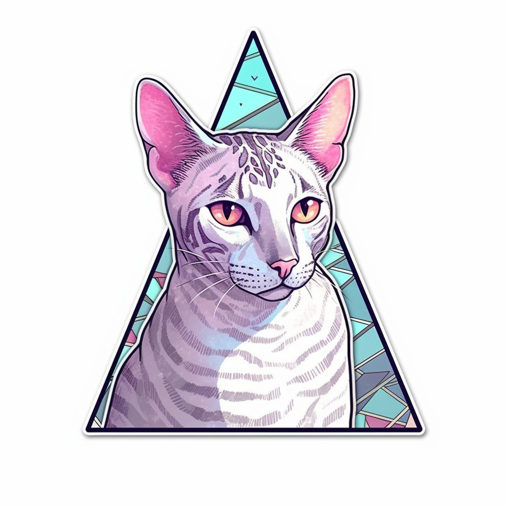 Egyptian Mau Cat Vinyl Decal Sticker for Car, Laptop, Tumbler and more # 007731