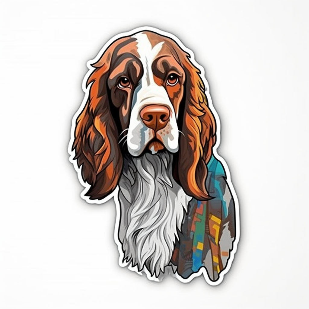 English Springer Spaniel Dog Vinyl Decal Sticker for Car, Laptop, Tumbler and more # 007471