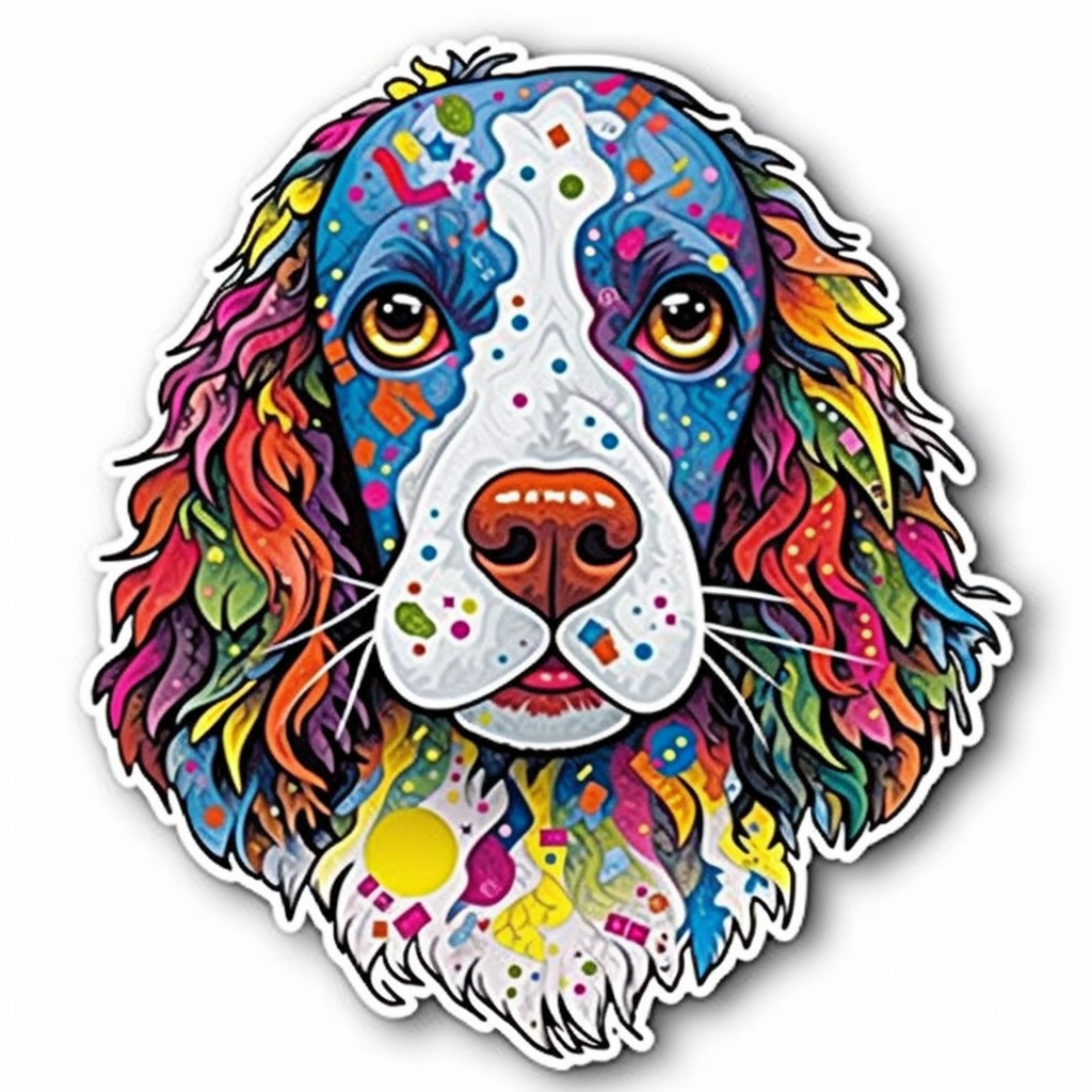 English Springer Spaniel Dog Vinyl Decal Sticker for Car, Laptop, Tumbler and more # 007493