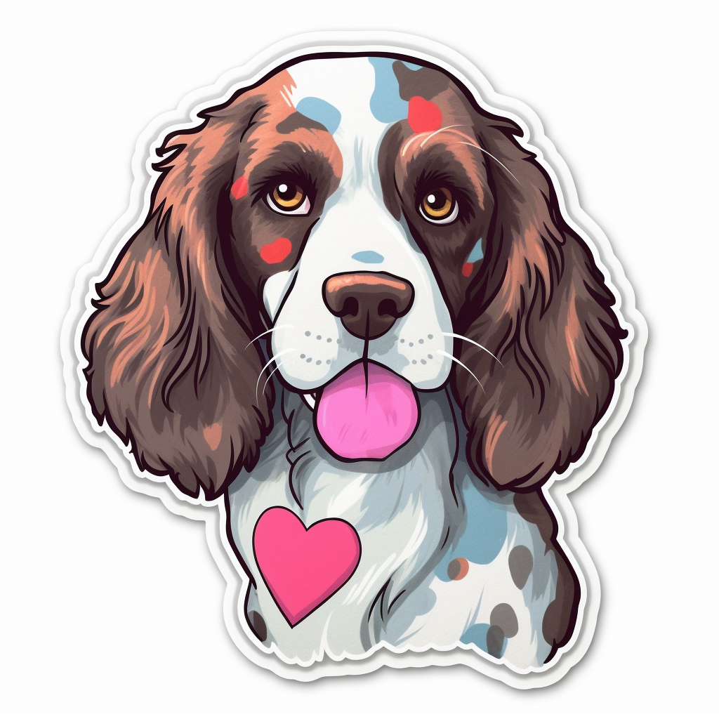 English Springer Spaniel Dog Vinyl Decal Sticker for Car, Laptop, Tumbler and more # 007500