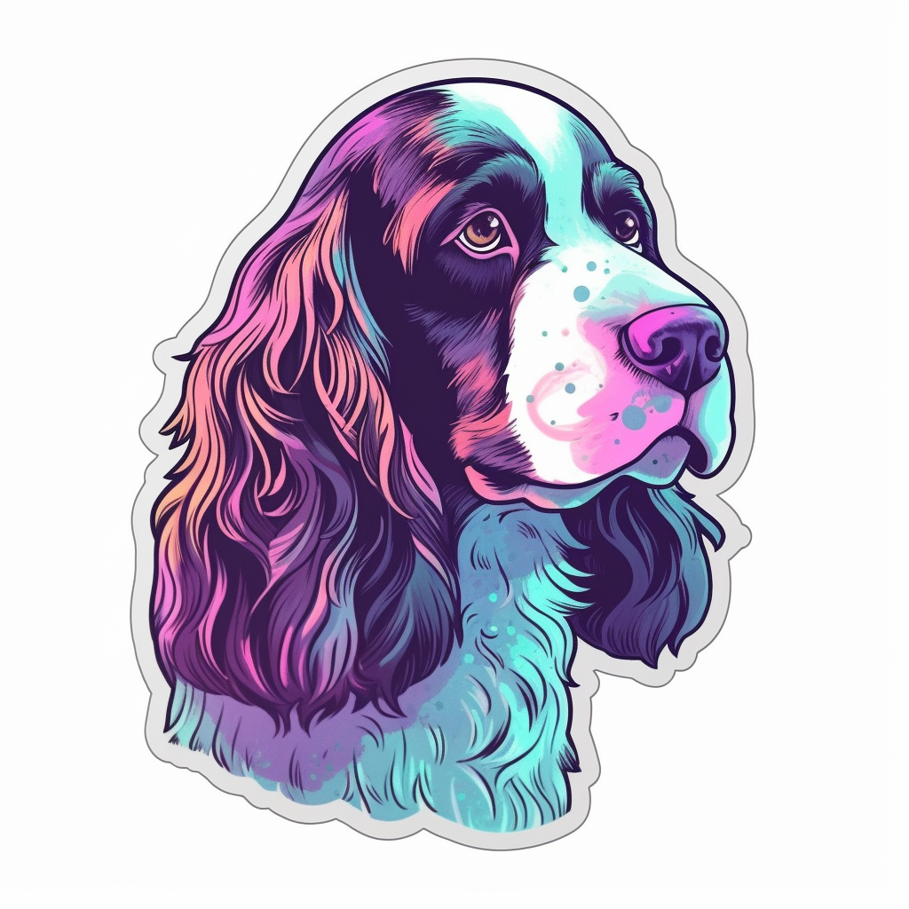 English Springer Spaniel Dog Vinyl Decal Sticker for Car, Laptop, Tumbler and more # 007518