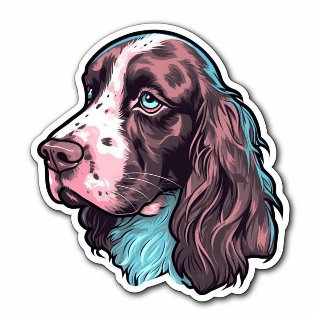 English Springer Spaniel Dog Vinyl Decal Sticker for Car, Laptop, Tumbler and more # 007522