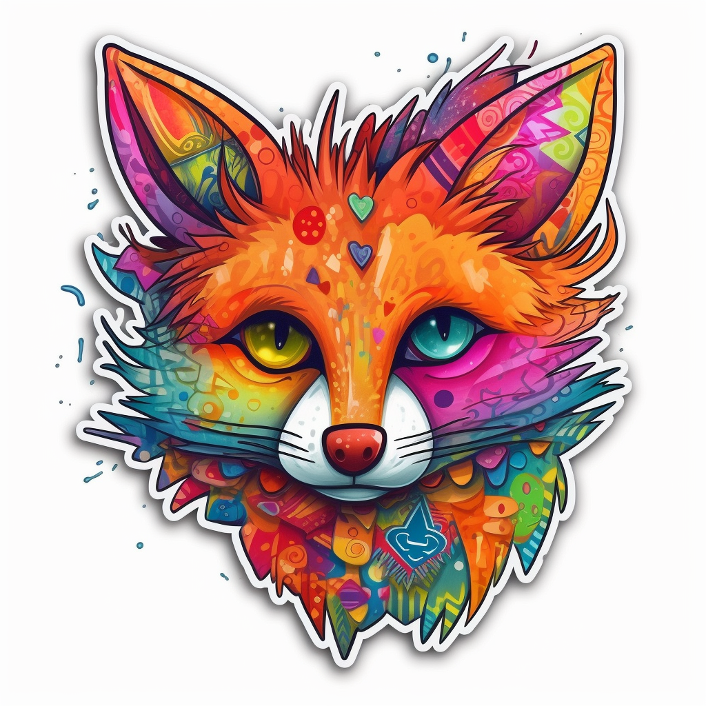 Fox Vinyl Decal Sticker for Car, Laptop, Tumbler and more # 00446