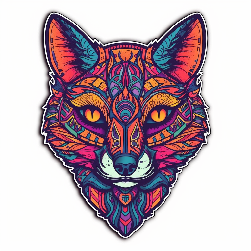 Fox Vinyl Decal Sticker for Car, Laptop, Tumbler and more # 00471