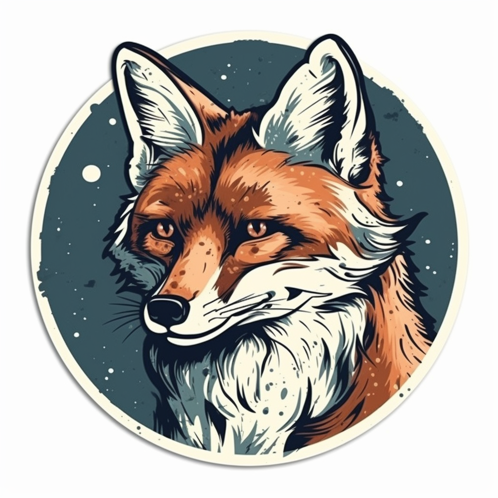 Fox Vinyl Decal Sticker for Car, Laptop, Tumbler and more # 00474