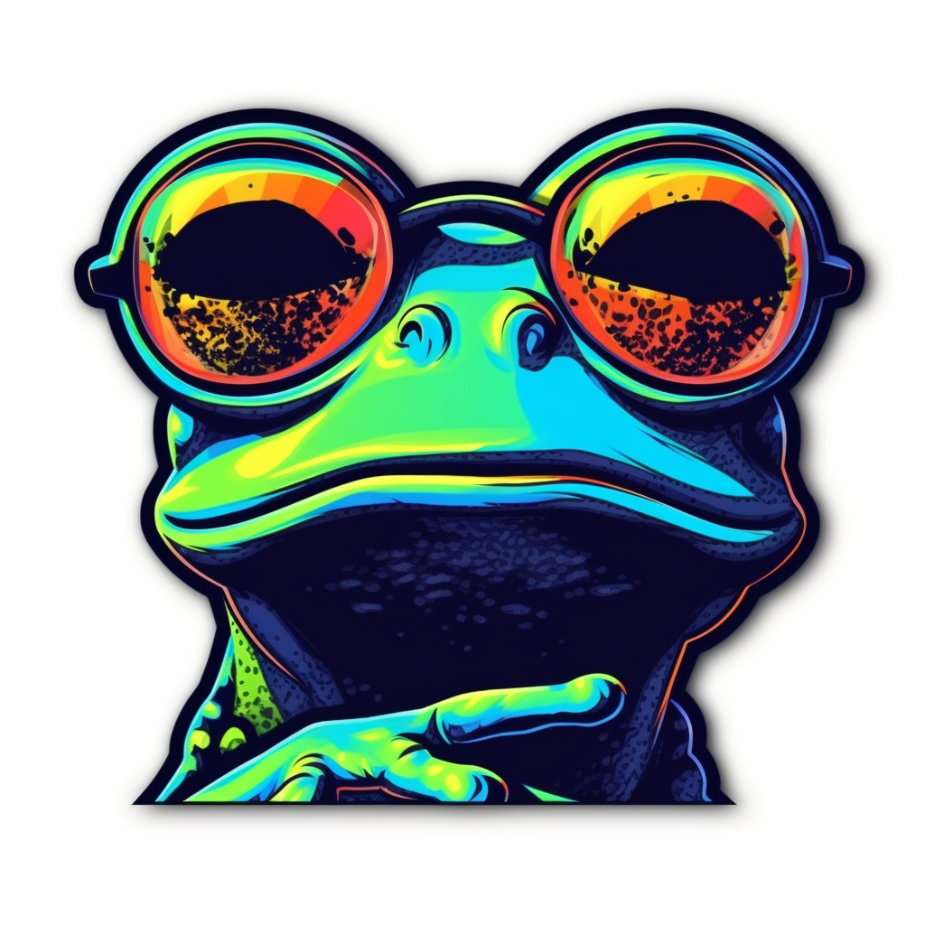 Frog Vinyl Decal Sticker for Car, Laptop, Tumbler and more # 006492