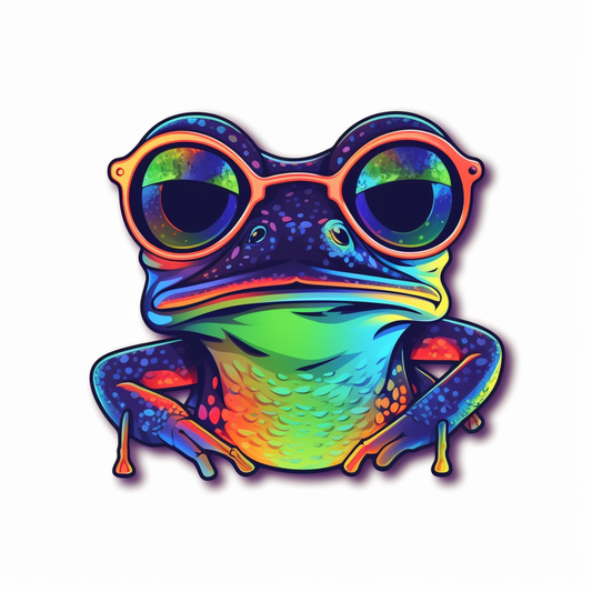 Frog Vinyl Decal Sticker for Car, Laptop, Tumbler and more # 006510
