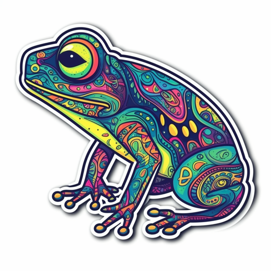 Frog Vinyl Decal Sticker for Car, Laptop, Tumbler and more # 006504
