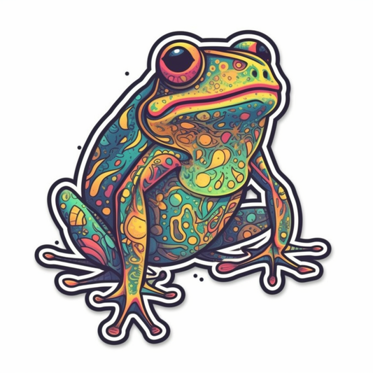 Frog Vinyl Decal Sticker for Car, Laptop, Tumbler and more # 006483