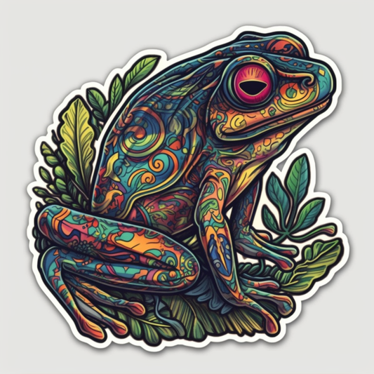 Frog Vinyl Decal Sticker for Car, Laptop, Tumbler and more # 006505