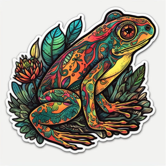 Frog Vinyl Decal Sticker for Car, Laptop, Tumbler and more # 006486