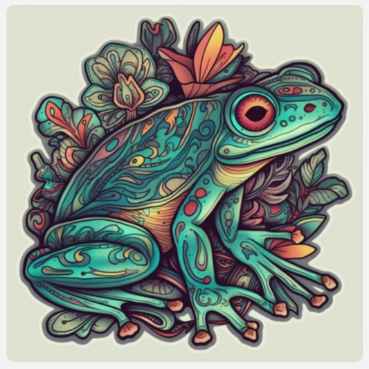 Frog Vinyl Decal Sticker for Car, Laptop, Tumbler and more # 006494