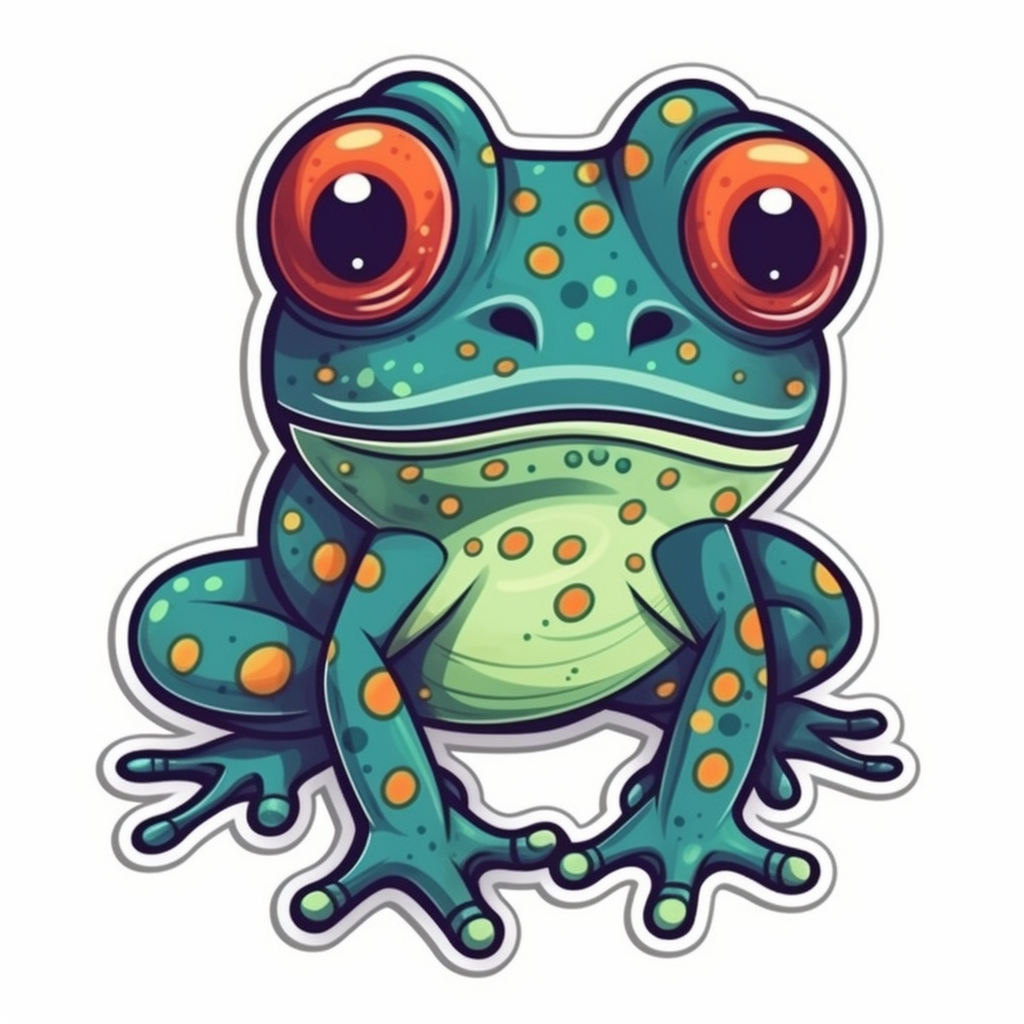 Frog Vinyl Decal Sticker for Car, Laptop, Tumbler and more # 006489