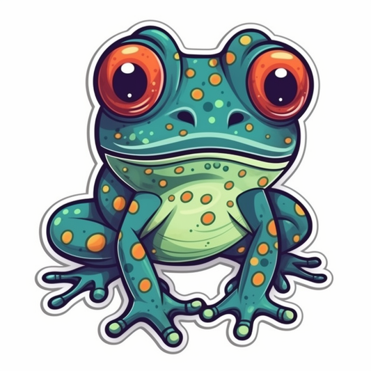 Frog Vinyl Decal Sticker for Car, Laptop, Tumbler and more # 006489
