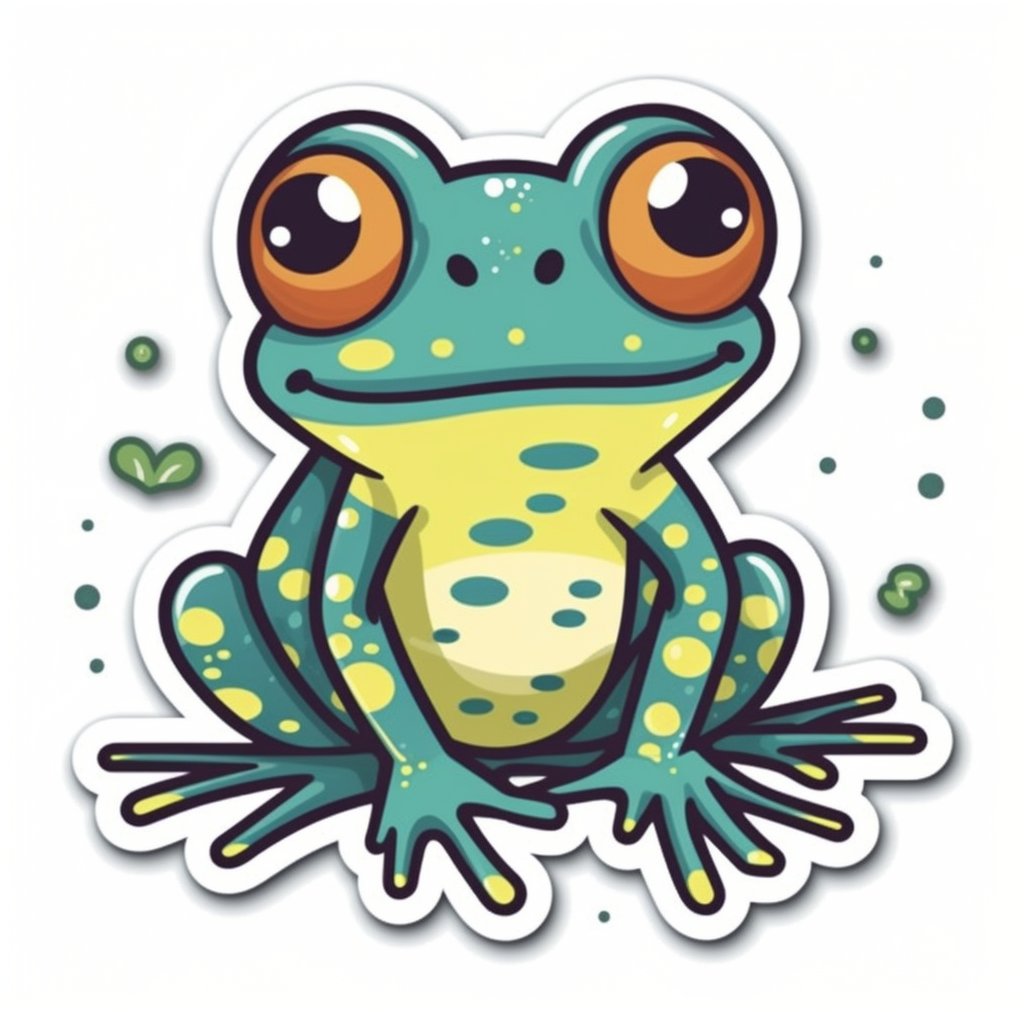 Frog Vinyl Decal Sticker for Car, Laptop, Tumbler and more # 006481