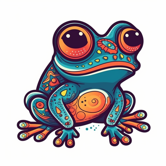 Frog Vinyl Decal Sticker for Car, Laptop, Tumbler and more # 006465