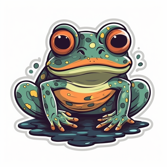 Frog Vinyl Decal Sticker for Car, Laptop, Tumbler and more # 006488