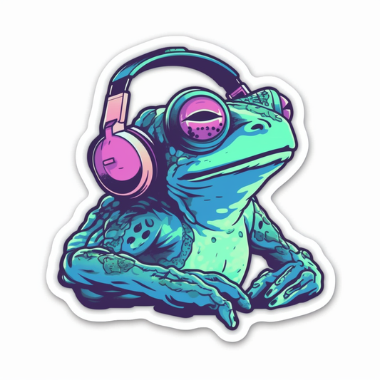 Frog Vinyl Decal Sticker for Car, Laptop, Tumbler and more # 006450