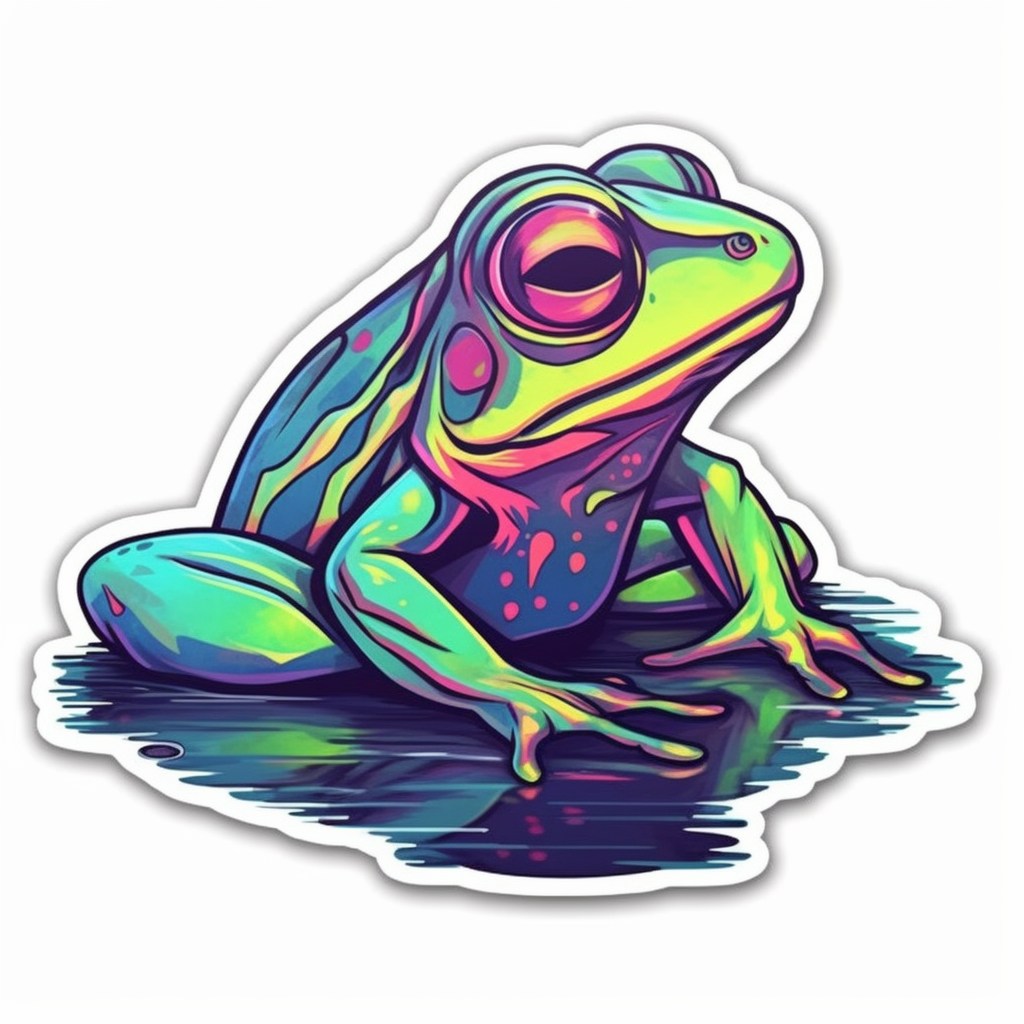 Frog Vinyl Decal Sticker for Car, Laptop, Tumbler and more # 006460