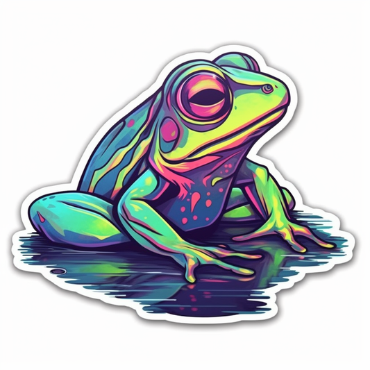 Frog Vinyl Decal Sticker for Car, Laptop, Tumbler and more # 006460