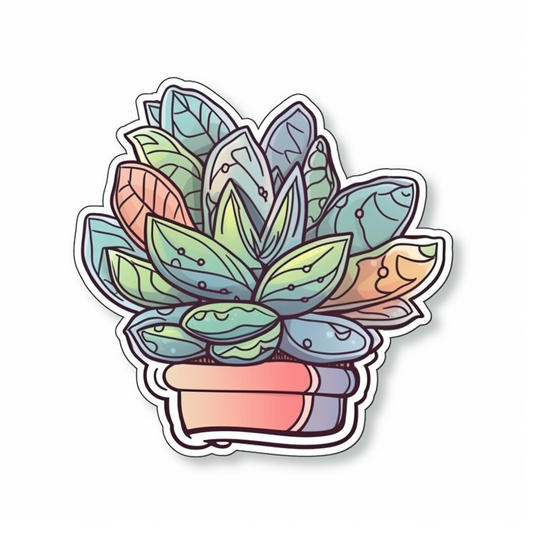 Gasteria Succulent Vinyl Decal Sticker for Car, Laptop, Tumbler and more # 006594