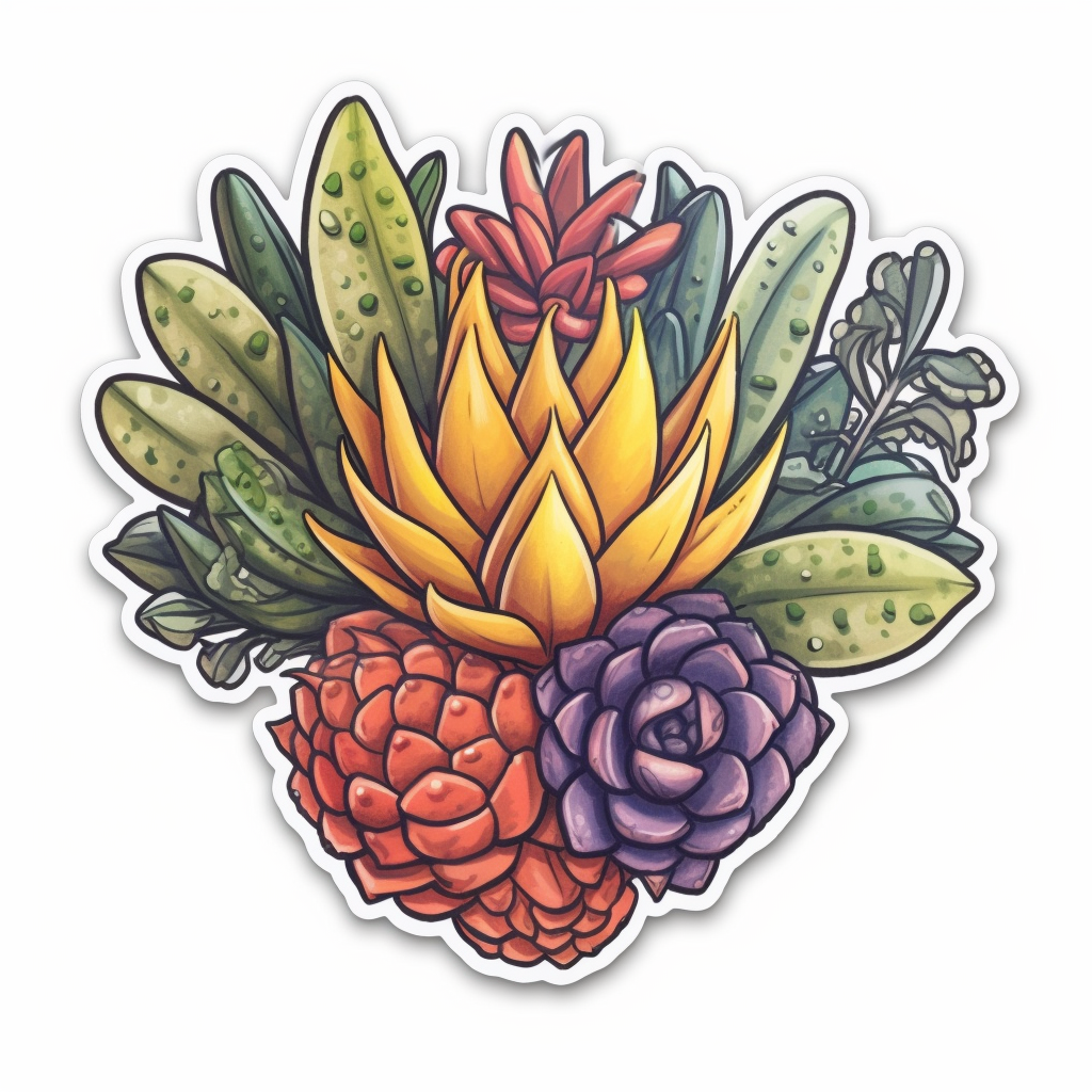 Gasteria Succulent Vinyl Decal Sticker for Car, Laptop, Tumbler and more # 006606