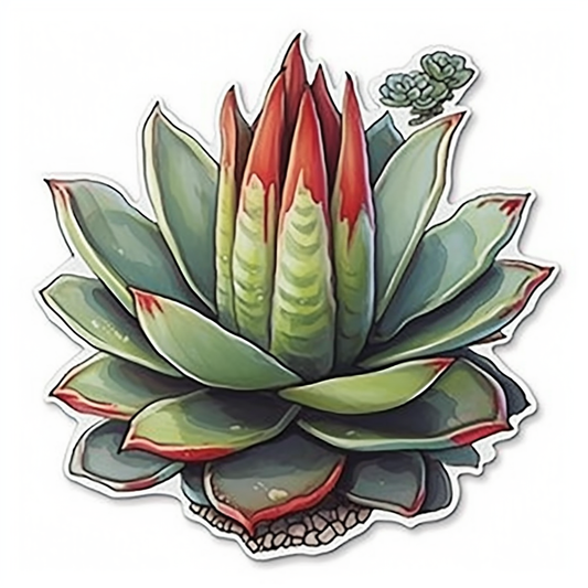 Gasteria Succulent Vinyl Decal Sticker for Car, Laptop, Tumbler and more # 006596