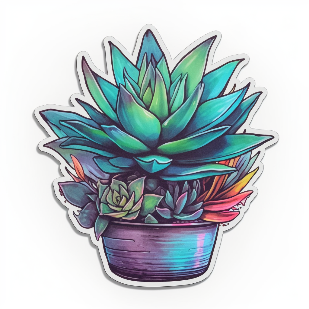 Gasteria Succulent Vinyl Decal Sticker for Car, Laptop, Tumbler and more # 006623